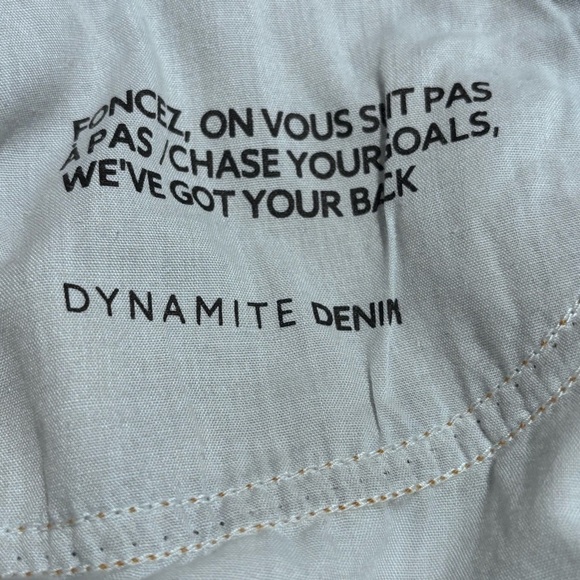 DYNAMITE Sz 27 Justina Jeans Mid-Wash Straight Leg high Waisted NEW WITH TAGS - Picture 15 of 16